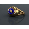 10K Gold Signature Style Ring, Custom Design